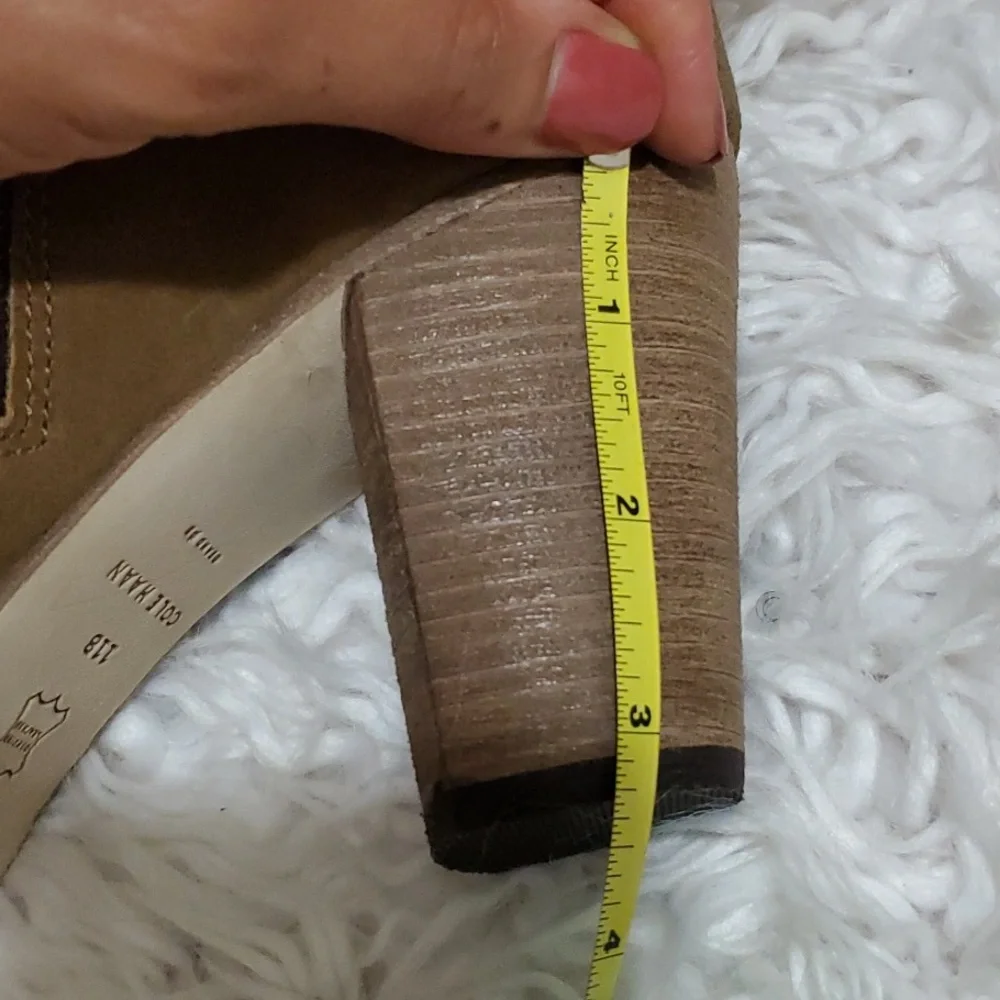 Brand new size 11 M ladies booties by Cole Haan Olive suede - Picture 6 of 7